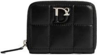 Dsquared2 Statement Soft Portemonnees - Dames - Portefeuilles - Zwart - ONE Size - Accessoires