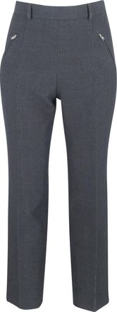 Maison Margiela Maison Margiela slim-fit cropped broek in grijs polyester
