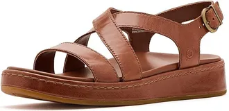 Born Victoria Womens Sandals Dark Tan/Brandy : 7 M, Leather
