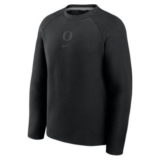 Nike Oregon Tech Fleece Nike Mens College Pullover Crew in Black | 05L6912ZUON-9X6