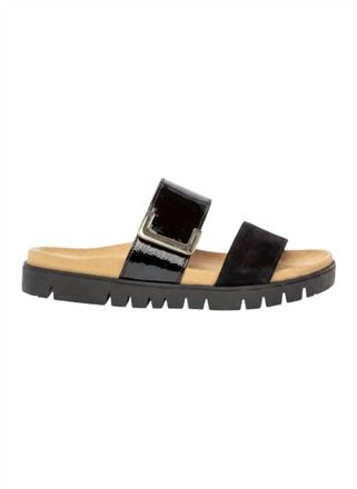 Gabor Womens Mule Sandal In Soft Nubuk Leinen