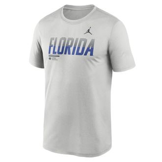 Nike Mens Florida Sideline Legend Jordan Brand Dri-FIT College T-Shirt in Grey | 0JTI0BBUFN-7SB