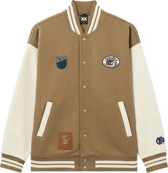 Fingercroxx patch buttoned jacket - men - Cotton/Polyester - S - Brown