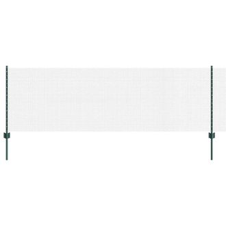 Berkfield Home Welded Wire Fence with 5 U Posts Green 0.8x10 m Steel