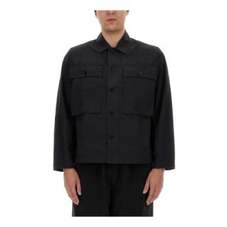 Ymc You Must Create Light Jackets, male, Black, Size: S Military Shirt