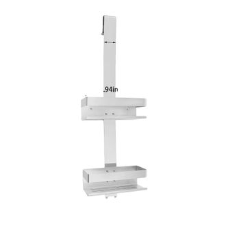 OEM Estanter&iacute;a De Ba&ntilde;o De 2 Niveles, Acero Inoxidable Resistente A La Corrosi&oacute;n, Color Plata