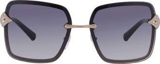 Bulgari Grey Gradient Square Ladies Sunglasses BV6167B 20148G 59