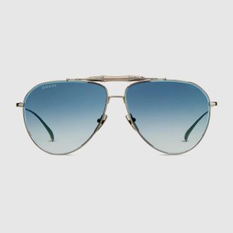 Gucci Pilot Sunglasses, Blue