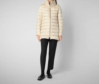 Save The Duck Lydia Puffer Coat In Shore Beige
