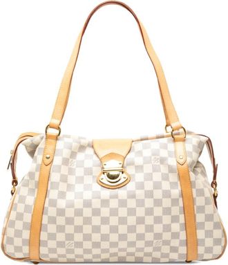 Louis Vuitton White Damier Azur Handbag Tote Bag (Pre-Owned)
