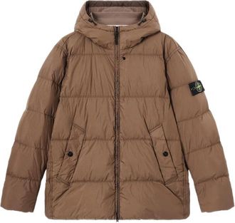Stone Island 4100037 Crinkle Reps NY Wind-resistant Down Jacket With Anti-drop