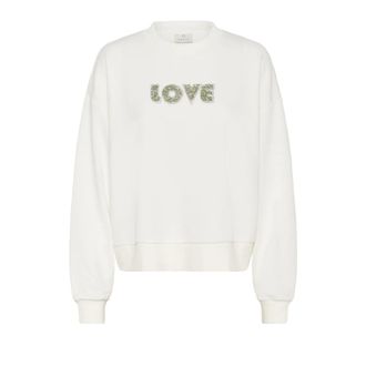 Kaffe Dames, Sweatshirts & Hoodies, Wit, Maat: XL