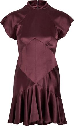 De La Vali Alizee ruffle trim panelled dress - Purple