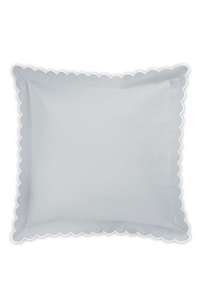 Matouk Diamond Piqu&eacute; Euro Sham in Pool at Nordstrom