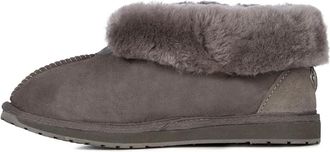Emu suede lined slippers - women - Suede/Rubber/Sheep Skin/Shearling - 36 - Grey
