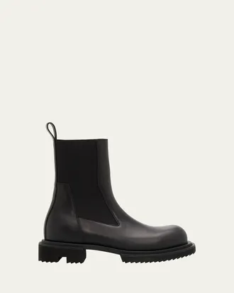 Rick Owens Beatle Gabe Leather Chelsea Boots