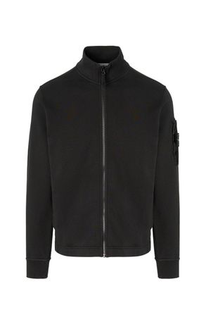 Stone Island S0410 ZIP SWEATSHIRT Size: XL, colour: BLACK