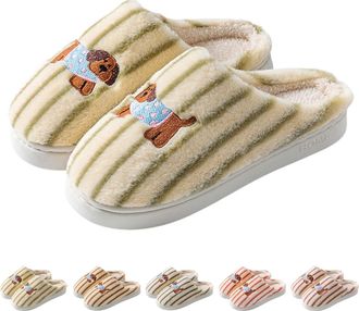 Generic FGUUTYM Plush Slippers for Men and Women, Winter Warm Mules, Fleece Lined, Fluffy Felt Slippers, Memory Foam, Lightweight Slippers, Soft Comfortable H