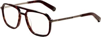 Philipp Plein Philipp Plein Mens 54 mm Brown Opticals