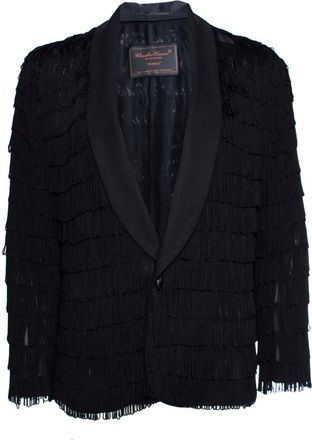 Undercover semi-transparent jacket with fringes