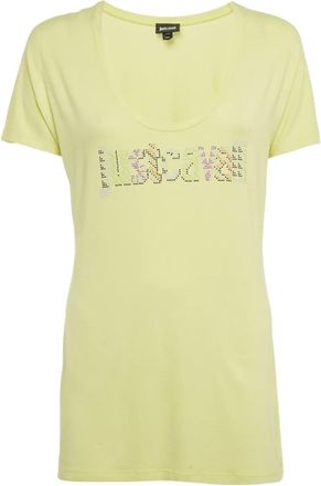 Just Cavalli T-shirt con logo XL - Giallo
