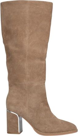 Alma En Pena Laars met brede hak - Dames - Laarzen met Hak - Beige - 41 EU - Schoenen