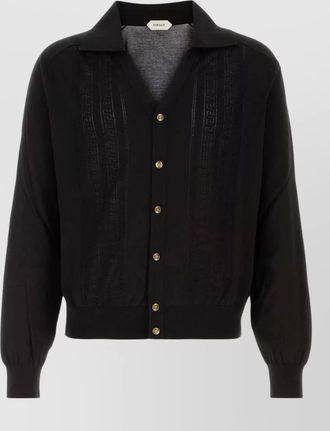 Versace silk knit cardigan