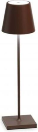 Zafferano L&aacute;mpara de mesa led corten ip65 regulable zafferano