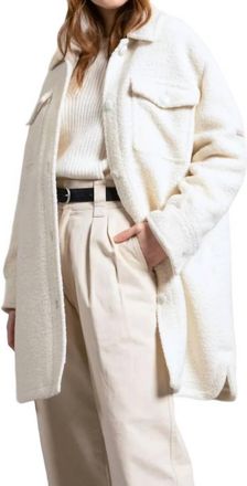 Saint James Loelia Coat In Winter White