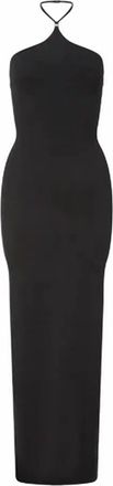 Paris Georgia Womens Halter Hardware Dress In Black