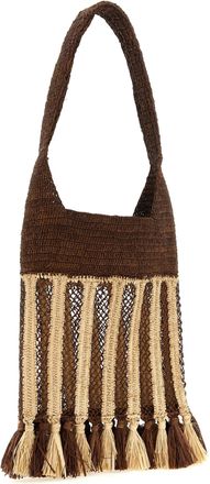 Isabel Marant Womens Brown Raffia Shoulder Bag
