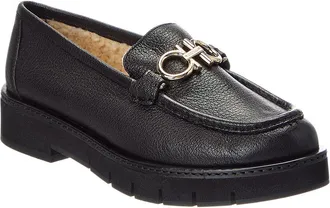 Ferragamo Rolo Lug Leather Loafer