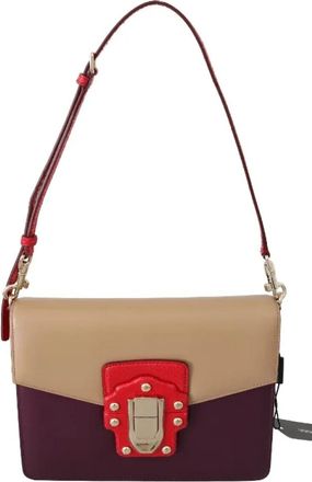 Dolce & Gabbana Tweedehands leren schoudertassen - Dames - Vintage Schoudertas - Veelkleurig - ONE Size - Leer - Vintage
