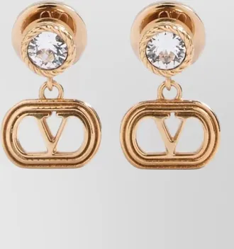 Valentino Garavani swarovski crystal stud earrings
