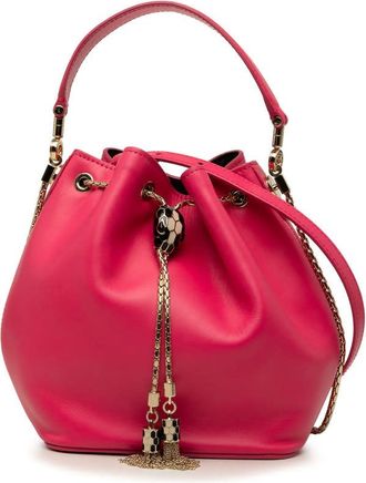 Bulgari Pre-owned Bvlgari Leather Serpenti Forever Bucket Bag Ladies SC1K7KNMCW1K6V3B