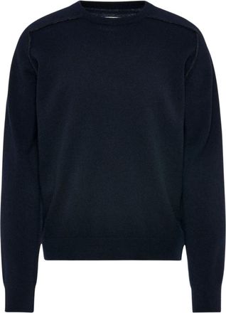 Maison Margiela Truien & Vesten, Heren, Blauw, L, Wol, Lamswol Trui