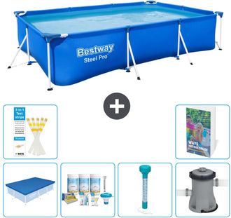 Bestway Piscina Bestway Steel Pro Rectangular - 300x201x66 Cm - 7-piezas S52