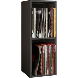 ebuy24 Ebuy24 - Scaffale in legno vcm Mensola con 2 grandi scomparti Dimensioni: a. 72 x l. 34 x p. 30 cm Spazio per 65 dischi 1 ripiano solido - Platto