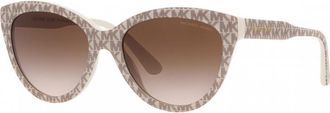 Michael Kors Womens MK2158-309213 MK2158 55 309213 Makena Sunglasses - White - One Size
