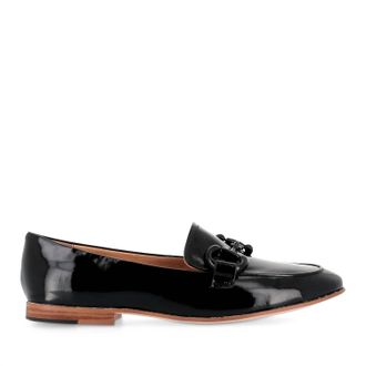 Django & Juliette Womens Uta Loafer In Black Patent Leather