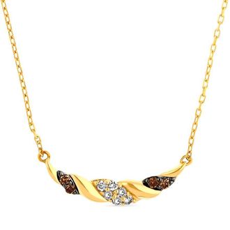Le Vian Ladies Chocolate Diamonds Pendant Necklace set in 14K Honey Gold LABG 1A