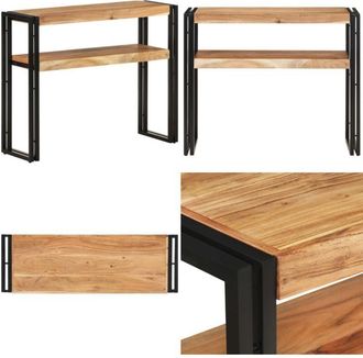 vidaXL Tavolo Consolle 90x30x75 cm in Legno Massello di Acacia - Tavolo in legno massello - Credenza in acacia