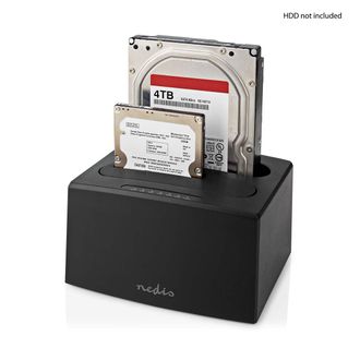 Nedis Estacion De Acoplamiento De Disco Duro Usb 32 Gen1 Usb Tipo A 2 Discos 25 35 - Usb 32 Gen1 Acoplamiento Escritorio