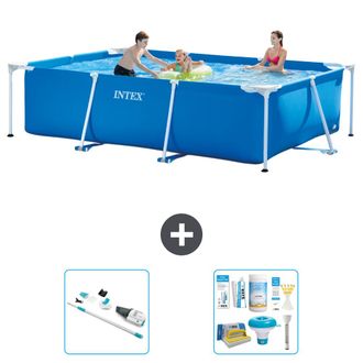 Intex Piscina Con Estructura Rectangular - 300x200x75 Cm - 5-piezas S22351
