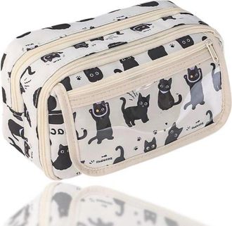 OEM Portal&aacute;pices Kawaii Con Dise&ntilde;o De Gato, 9 Compartimentos Espaciosos, Ideal Para La Escuela Y La Oficina, Pr&aacute;ctico Y Adorable