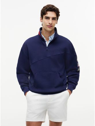 Tommy Hilfiger Mens Tommy x US SailGP Team Tech Quarter-Zip - Navy - XXL