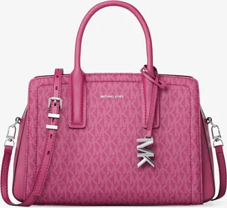 Michael Kors Laila Small Signature Logo Satchel