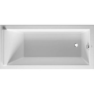 Duravit Ba&ntilde;era Duravit Starck Rectangular 1700x800 Mm, Con Una Inclinaci&oacute;n Dorsal, Con Un Reposacabezas, De Acr&iacute;lico Sanitario, Blanco