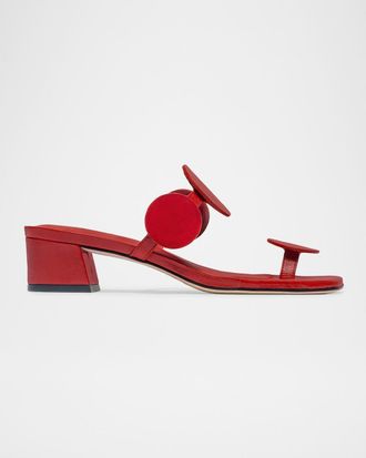Bernardo 30mm Jupiter Moon Leather Mule Sandals