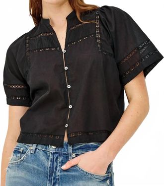 Rails Alanis V-Neck Shirt In Black